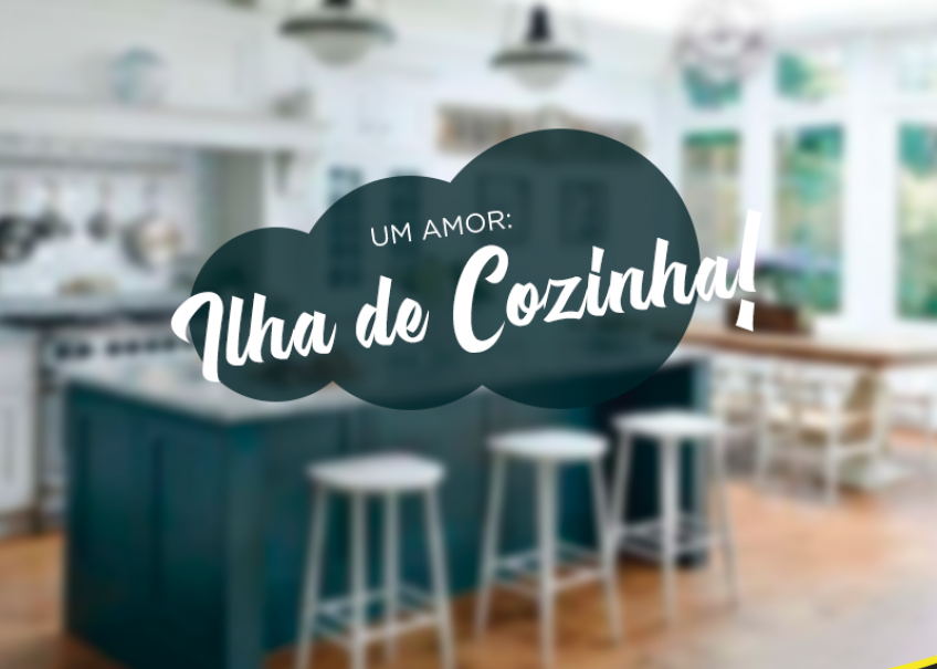 Um amor: ilha de cozinha!