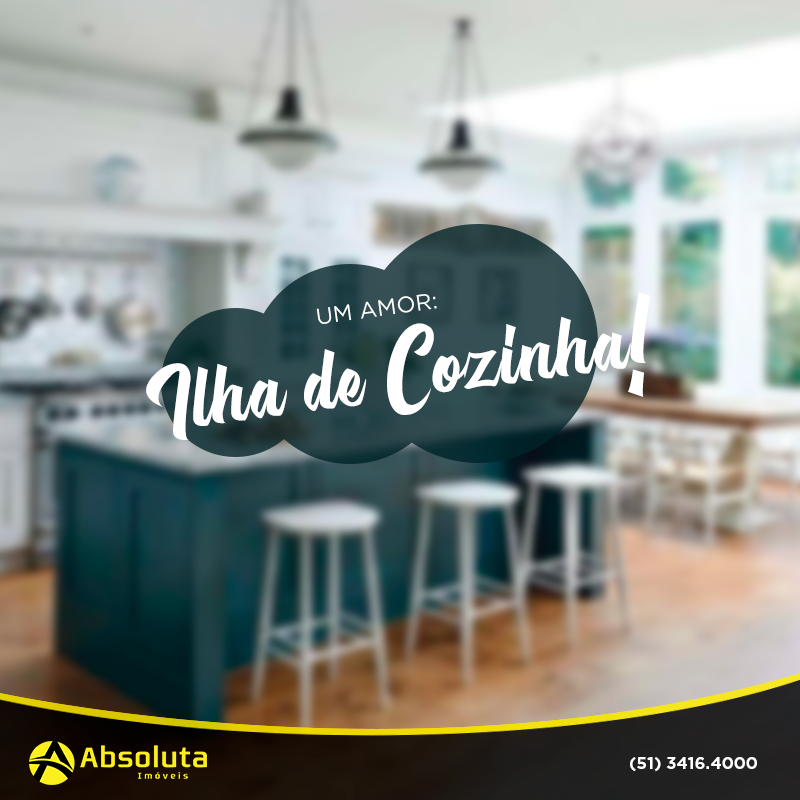 Um amor: ilha de cozinha!