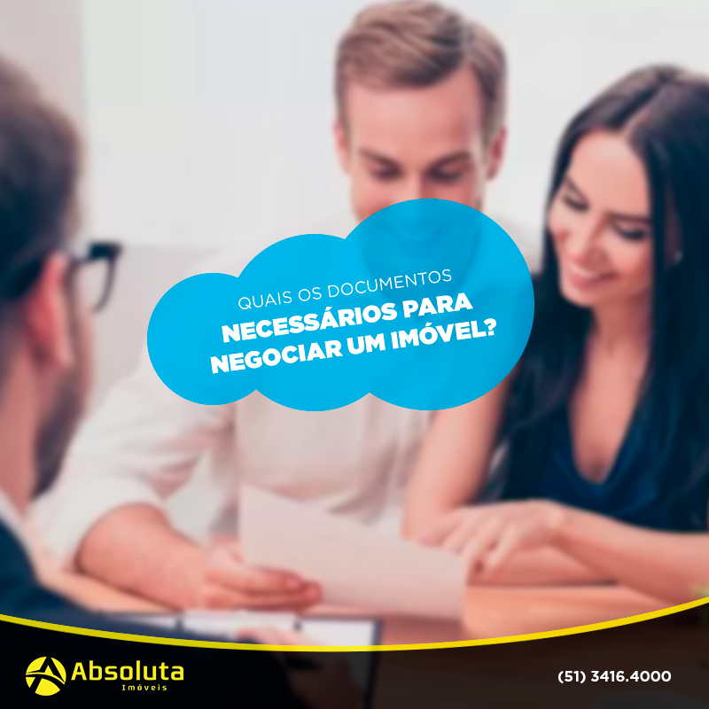 Quais os documentos necessários para negociar um imóvel?