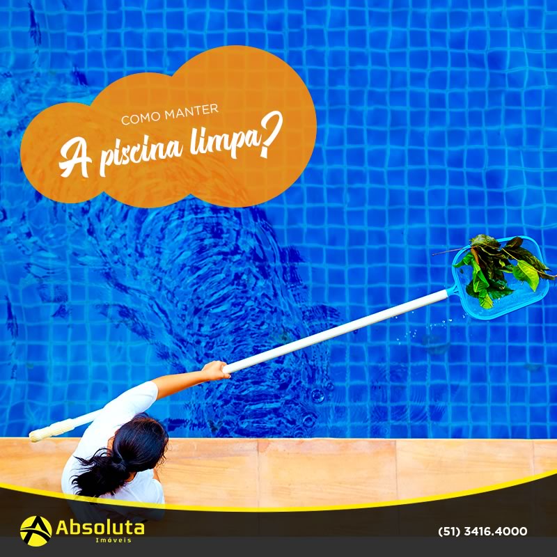 Como manter a piscina limpa no verão?